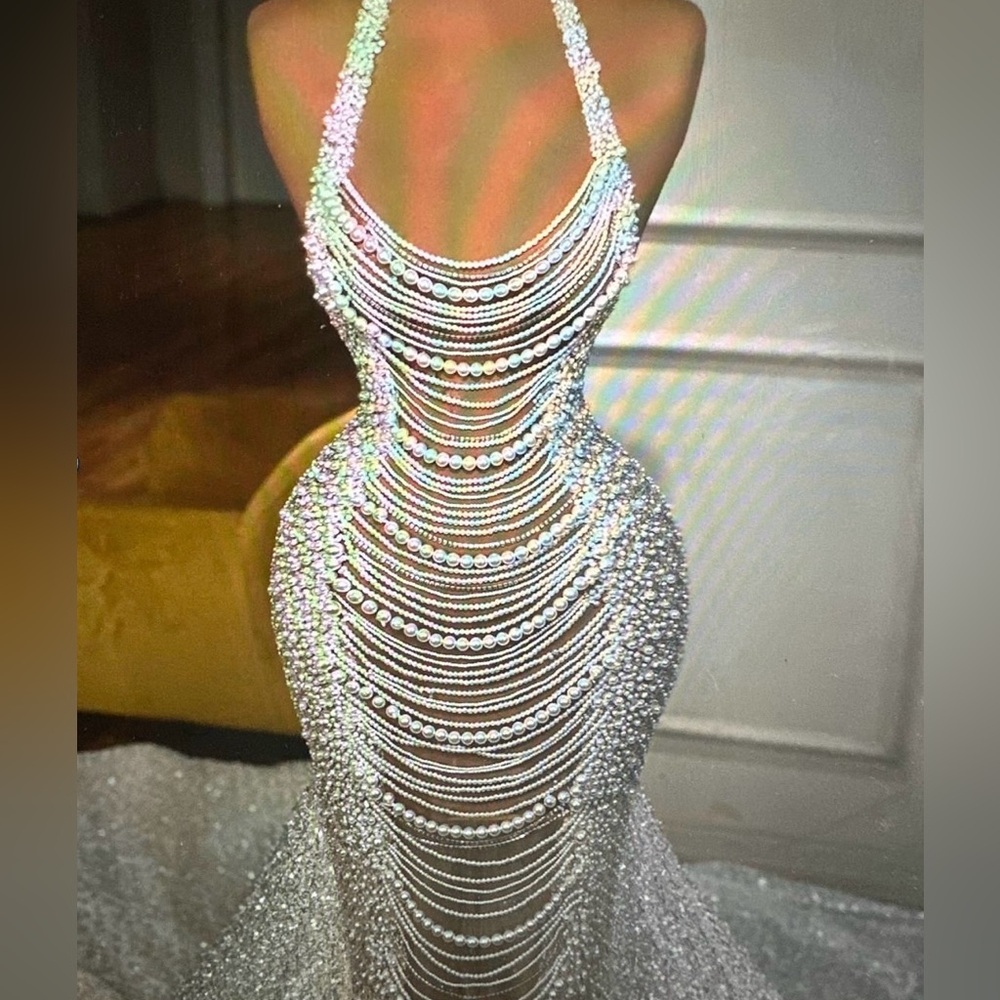 CUSTOM VALDRIN SAHITI RECEPTION WEDDING GOWN